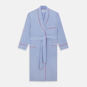 Turnbull & Asser Vintage Blue Cotton Robe